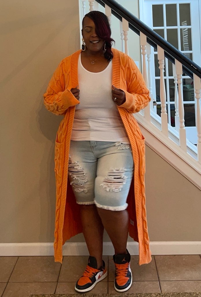 Orange Ice Cardigan