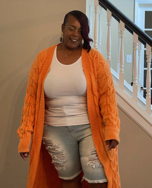 Orange Ice Cardigan
