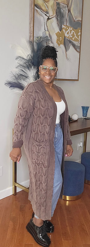 Brown Ice Cardigan