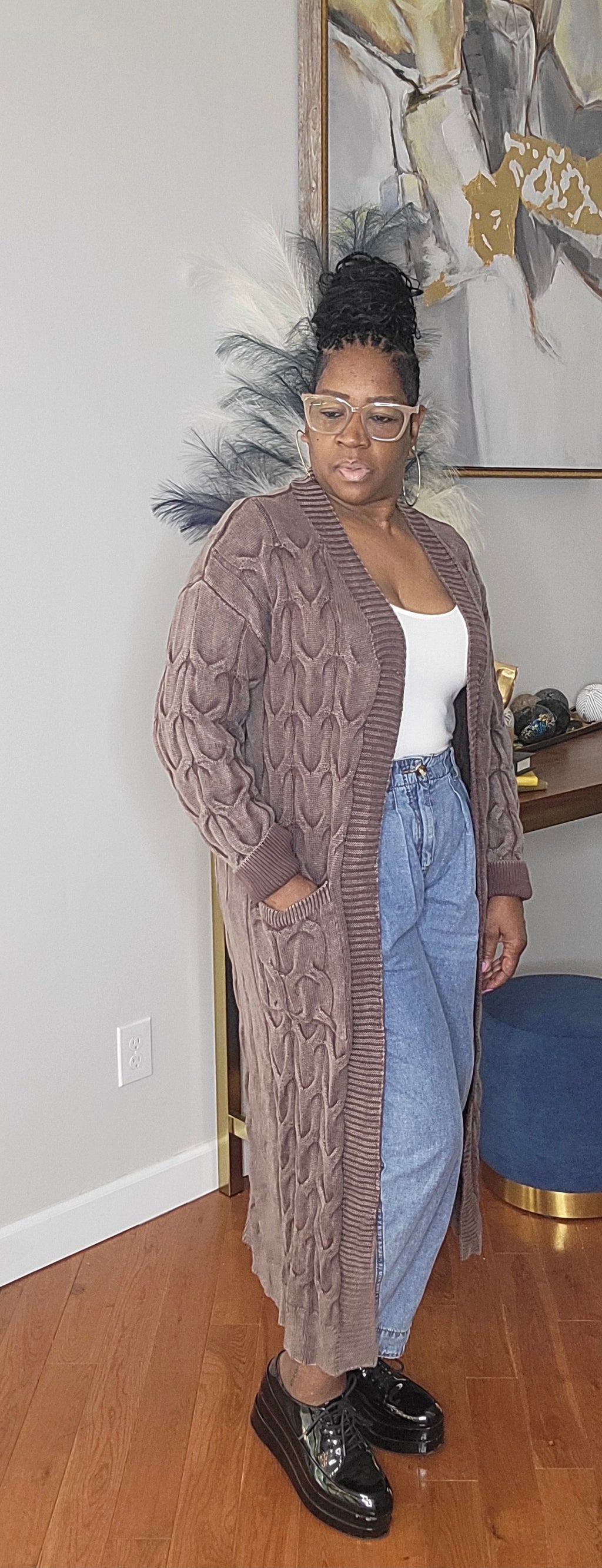 Brown Ice Cardigan