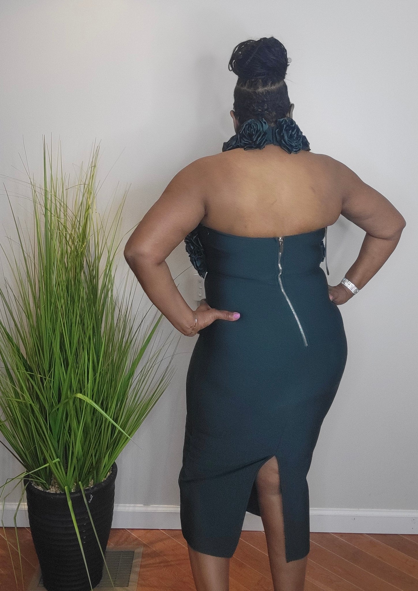 Raven (hunter green) Dress