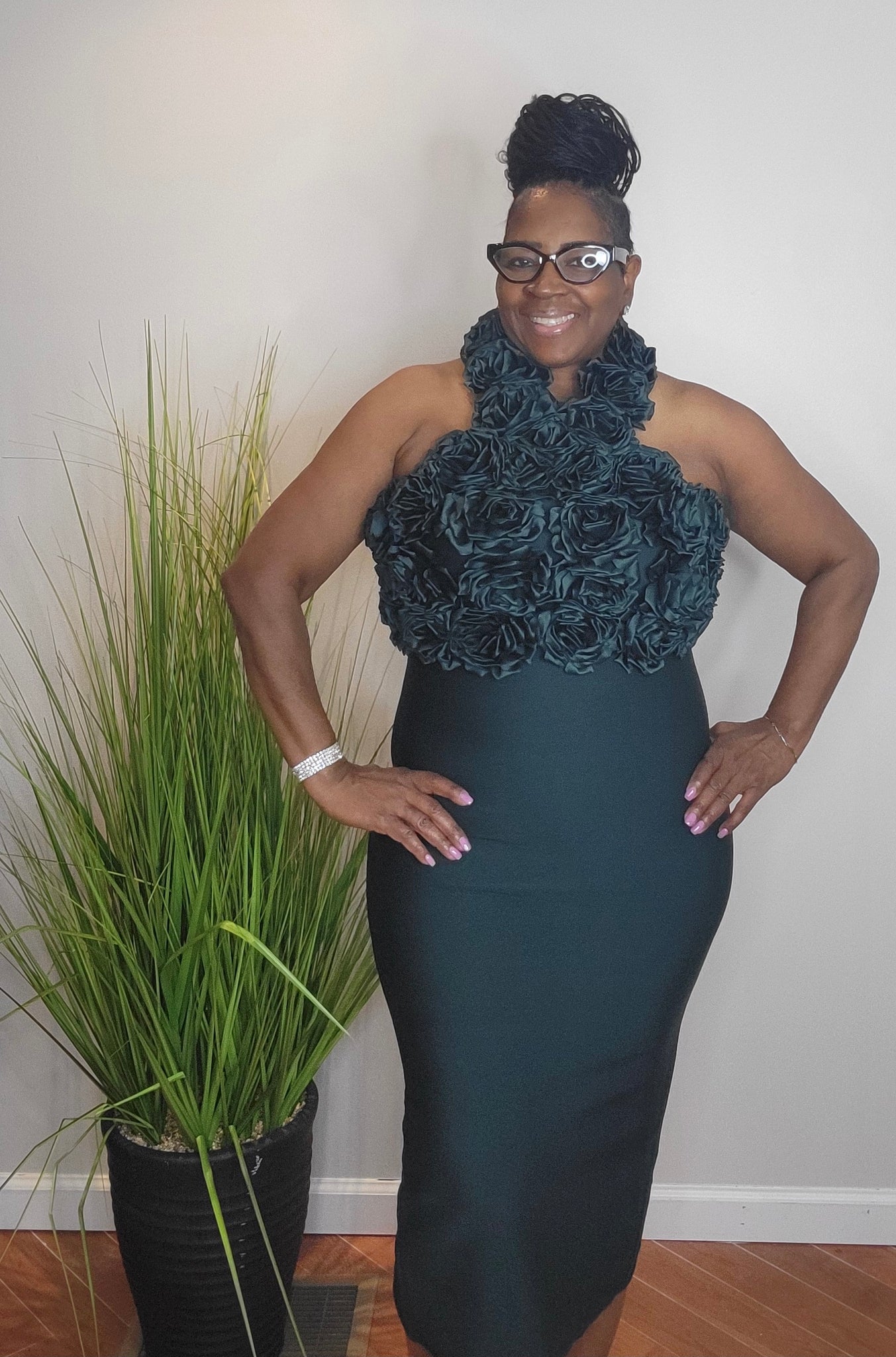 Raven (hunter green) Dress