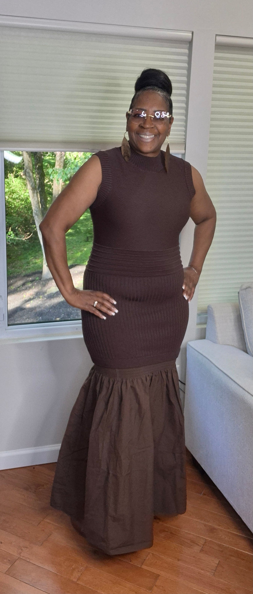 Chocolate Drop Dress – She's kouture