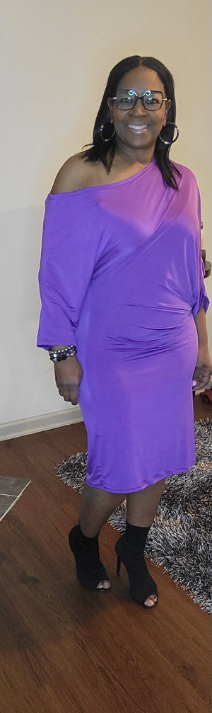 Purple Hot Girl Dress
