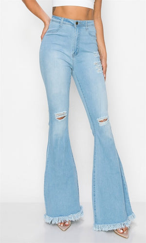 Light Flare Denim Jeans